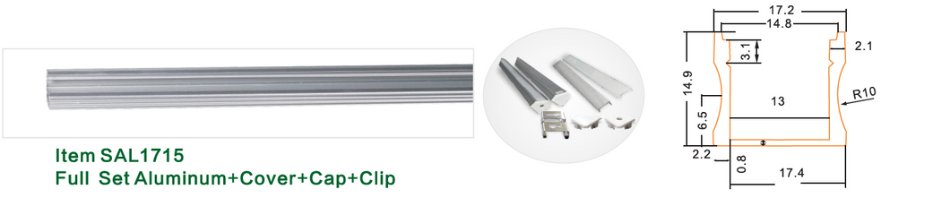 Diffused Aluminium Profile for LED strip