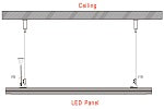 LED Panel Wire Hanging Kit