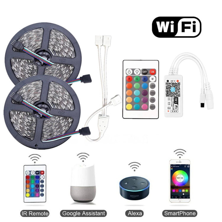 10m RGB Smart wifi LED Strip kit (12v) (IOT compatible) – DDS UK Ltd